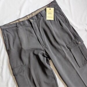 NWT Tommy Bahama Cargo del Mar Pant 100% Silk Men 38 Summer Vacation Casual NEW